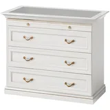 Xlmoebel Kommode Schmuckschrank mit Schubladen in elegantem Design aus Holz (Kommode (TRK), Hergestellt in Europa weiß