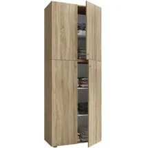 VCM my office Aktenschrank 70,2 x 39,0 x 183,0 cm braun