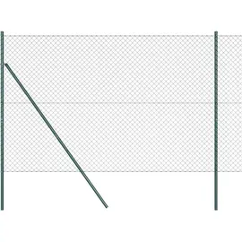 vidaXL Zaunpfosten 10 x 160 cm Grün/Stahl