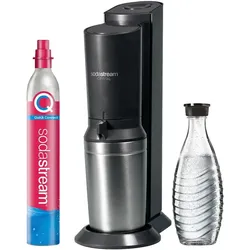 SODASTREAM Wassersprudler Crystal 3.0 titan, schwarz