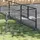 vidaXL Hundezwinger Schwarz 48 m2 Stahl