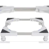 deluke DELUKE® Waschmaschinen Untergestell BART - 4 Füße, für 300kg UNIVERSAL Waschmaschinen Sockel Trockner Untergestell für Kühlschrank Weiß