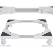 deluke DELUKE® Waschmaschinen Untergestell BART - 4 Füße, für 300kg UNIVERSAL Waschmaschinen Sockel Trockner Untergestell für Kühlschrank Weiß