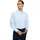 Olymp Herren Oberhemd Langarm 200984,Block Streifen,Level 5 Body fit (15.05.2015 - F16),New York Kent-2,bleu 11,44 - 44
