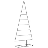 vidaXL Metall-Weihnachtsbaum für Dekorationen Schwarz 180 cm