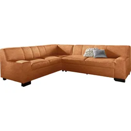 DOMO collection Ecksofa »Norma, moderne Armlehnen, zeitlos und elegant, L-Form«, wahlweise mit Bettfunktion