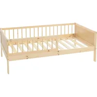 ML-Design Kinderbett 80x160 cm Natur Kinder Einzelbett mit Lattenrost