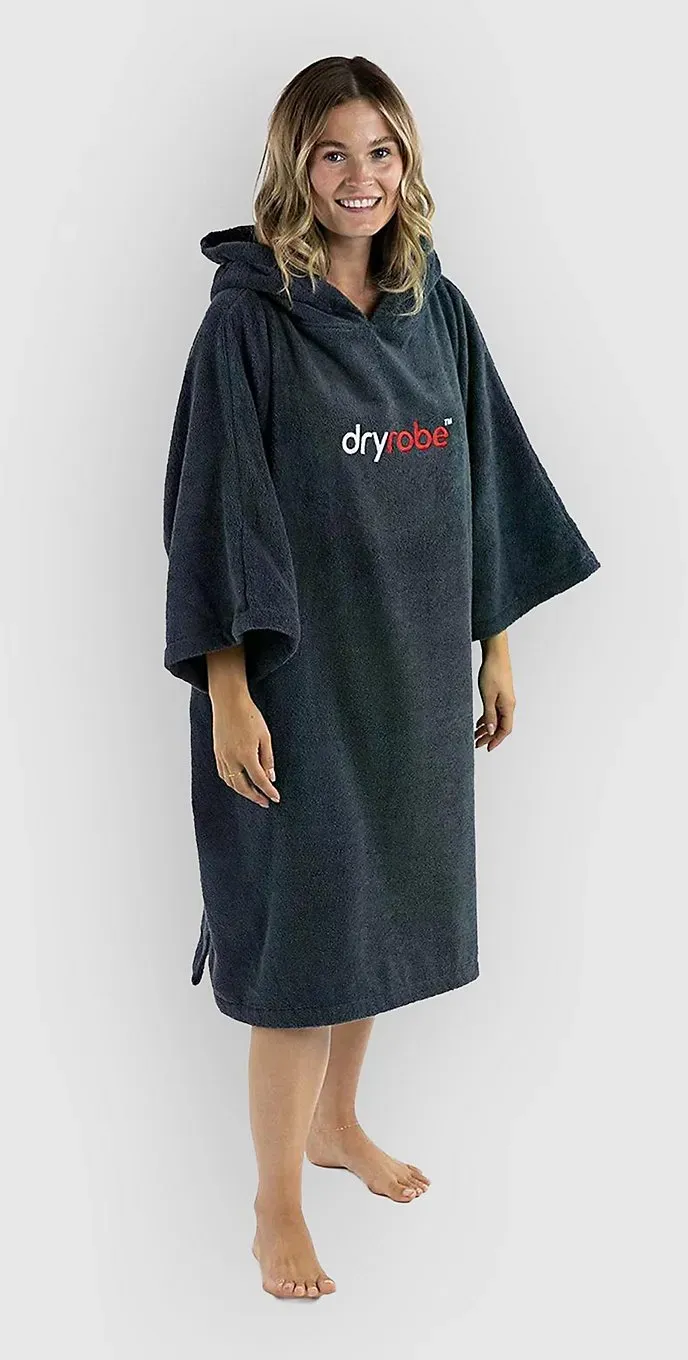 Dryrobe Towel Robe Organic Cotton Surf Poncho navy Gr. M