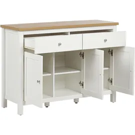 Beliani Atoca 113 x 81 x 39 cm Cremeweiß