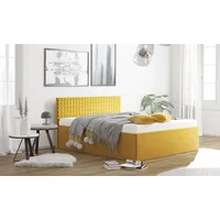 Westfalia Schlafkomfort Polsterbett, gelb (sonnengelb), B:208cm L:210cm, WESTFALIA SCHLAFKOMFORT,