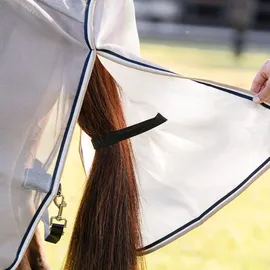 Horseware Rambo Protector Integrated Pferdedecke 125 cm Beige/Silber/Weiß