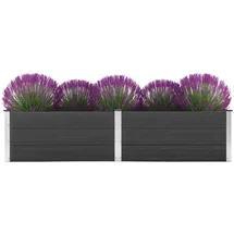 vidaXL Garten-Hochbeet 250 x 100 x 54 cm Grau