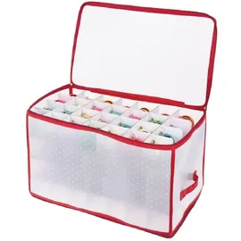 Lex Aufbewahrungsbox Sortierbox Christbaumkugeln transparent
