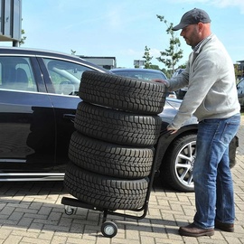 PRO PLUS Felgenständer fahrbar mit Handgriff für 4 Reifen