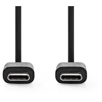 Nedis USB-C auf USB-C 1 m Schwarz