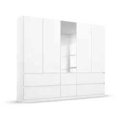 Drehtürenschrank RAUCH "Madrid", weiß, B:226cm H:210cm T:54cm, Holzwerkstoff, Schränke, mit oder ohne Beleuchtung