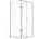 Buylando Emma U-Form Duschkabine 80 x 180 cm links inkl Duschtasse D648360641500