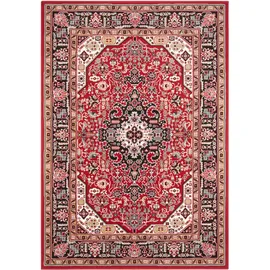 HANSE HOME Nouristan Orientalischer Kurzflor Teppich Skazar Isfahan Rot, 120x170cm