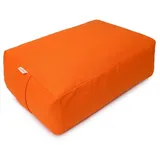 yogabox Yogakissen VIPASSANA Kissen XL, robust, anpassbare Füllmenge orange
