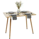 Relaxdays Esszimmertisch 110 x 75 x 70 cm natur