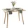 Relaxdays Esszimmertisch 110 x 75 x 70 cm natur