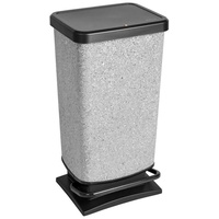 Rotho Paso Treteimer, 40 l, Granit
