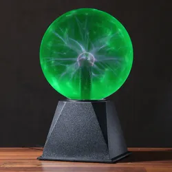 Plasmakugel Plasmaball magisch zuckend Blitz-Show Automatik Musiksteuerung grün