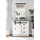 furn.design Garderobenspiegel 66 x 95 cm Weiß/Schwarz