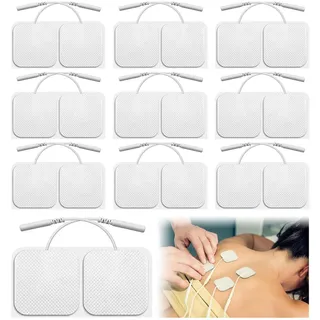 Elektroden Pads,Elektroden-Nachkaufset,Elektroden,Elektroden Gerät,Elektroden,Wiederverwendbar Selbstklebenden Elektroden Pads,Wiederverwendbar Pigtail Klebe-Elektroden,Klebe Elektroden,5x5 cm 20pcs