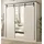 furn.design Schiebetürenschrank Stove 201 x 209 x 63 cm Weiß/Anthrazit