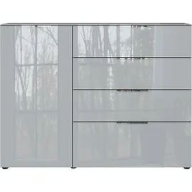Germania Sideboard Oakland 134 x 102 x 42 cm Grau / Silber