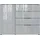 Germania Sideboard Oakland 134 x 102 x 42 cm Grau / Silber
