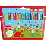 Stabilo Trio A-Z - 24er Pack - mit 24 verschiedenen Farben