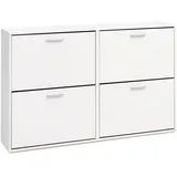 KADIMA DESIGN Nidda 120 x 81 x 24 cm weiß / weiß