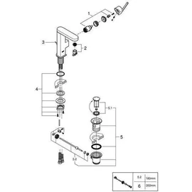 Grohe Plus Einhandmischer Hard Graphite