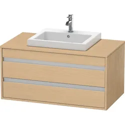 Duravit Waschtischunterschrank wandhängend „Ketho“ 100 × 49,6 × 55 cm in Eiche Natur