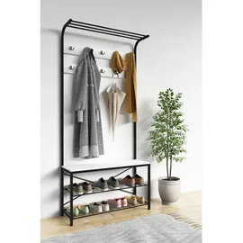 VCM Taliro 100 x 40 x 30 cm weiß / mit Sitzbank