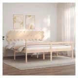 vidaXL Seniorenbett 200 x 200 cm beige
