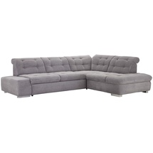 sit&more Ecksofa »Pale L-Form«, inklusive Kopfteilverstellung, wahlweise mit Bettfunktion, grau