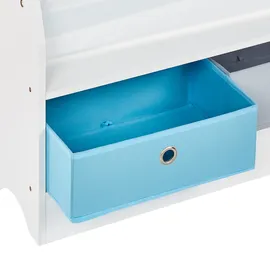 Beliani Kinderbücherregal TUMBY 74 cm Spanplatte matt weiß