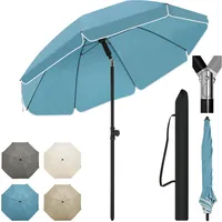 Woltu Sonnenschirm Ø 175 cm Blau