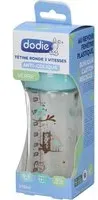 dodie® Biberon Initiation+ verre 270 ml anti-colique tétine ronde 3 vitesses Oiseaux 0-6 mois Bouteilles 1 pc(s)