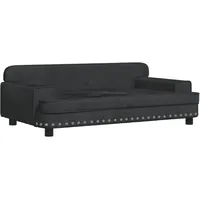 vidaXL Kindersofa Schwarz 90x53x30 cm Samt