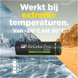 GP ReCyko Pro NiMH 2000 mAh Batterien + Akkus