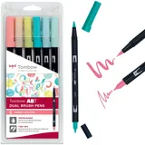 Tombow Dual Brush Pen Fasermaler 6 St.
