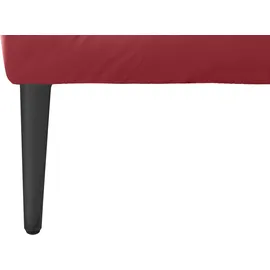 W.Schillig Eckcouch Chenille 3-Sitzer Rot