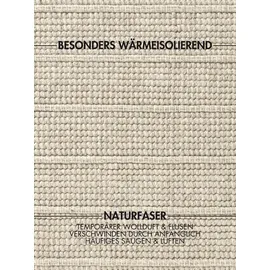 Ted Baker Parker auch als Läufer", natur weiß, B:80cm H:7mm L:250cm, Wolle, Teppiche, Wolle, Natur, handgewebt, Wohnzimmer, Schlafzimmer, Boho, Skandi