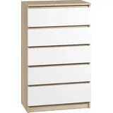roe furniture Kommode 70 x 112 x 70 cm Braun/Weiß
