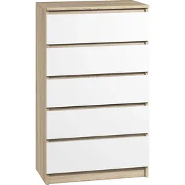 roe furniture Kommode 70 x 112 x 70 cm Braun/Weiß