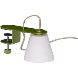 Hübsch Interior - Lure Klemmleuchte, metallic grün
